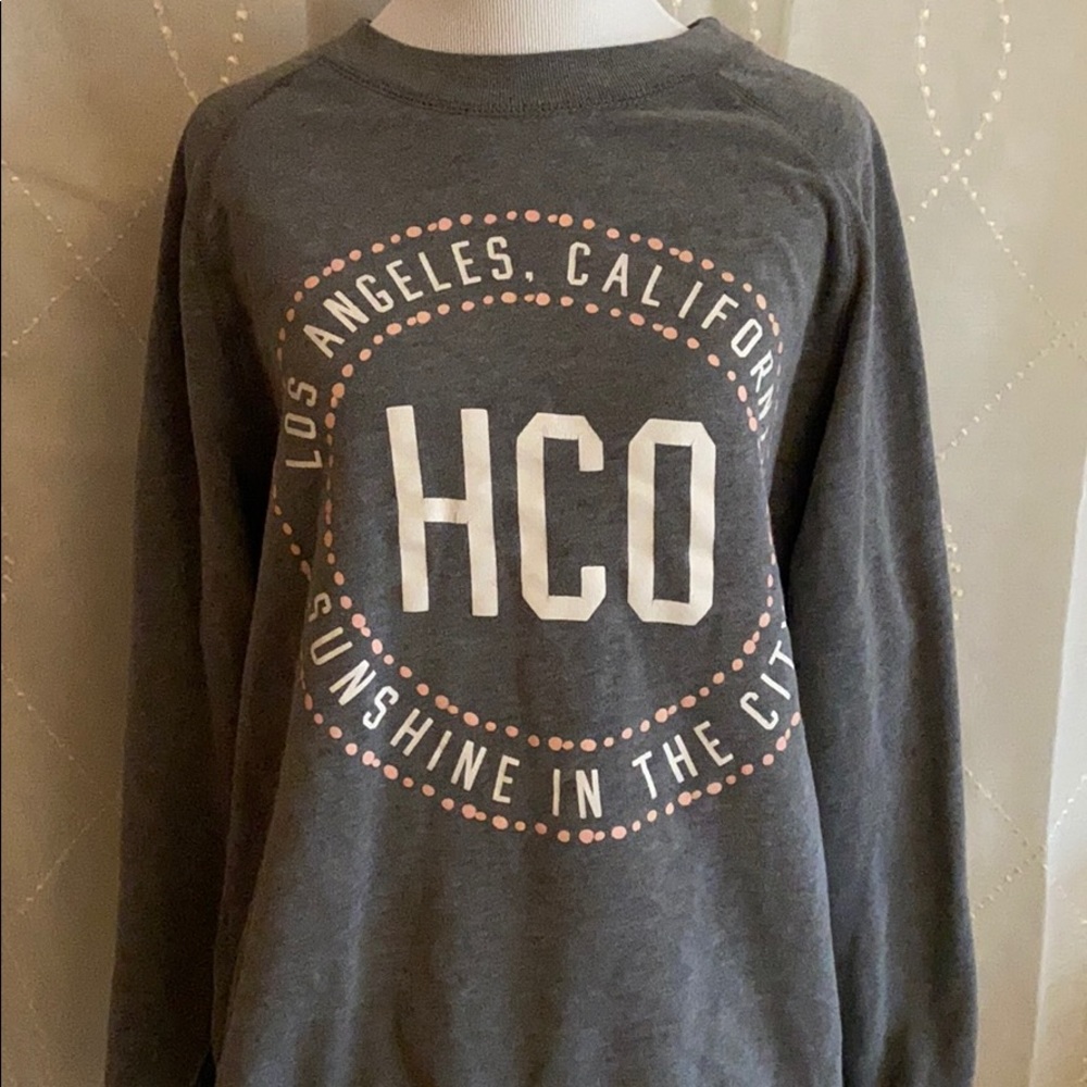 Hollister grey crew neck